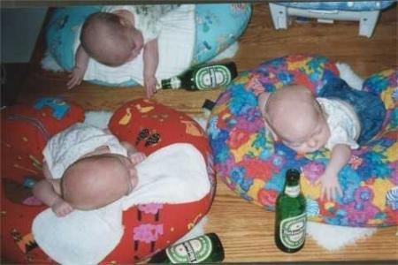 enfants+bierre= un monde fou